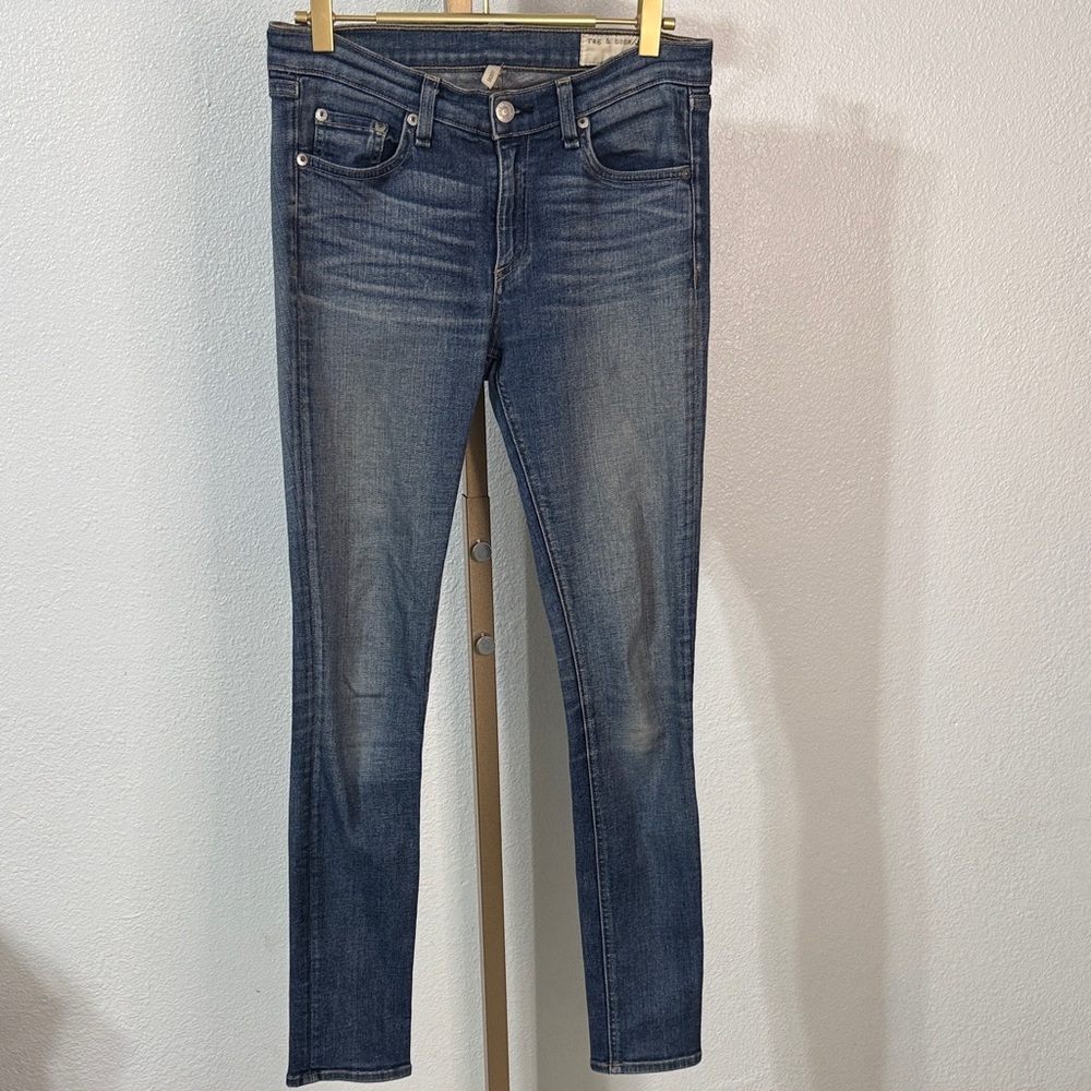 Rag & Bone Preston Skinny Jeans Size 28 Medium Wash Stretch Denim